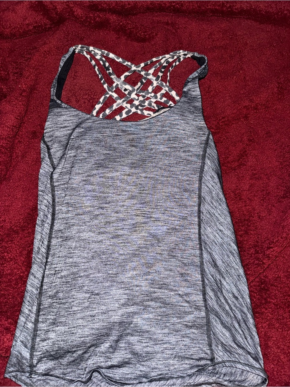lululemon athletica Grey Space-Dye Strappy Back Tank